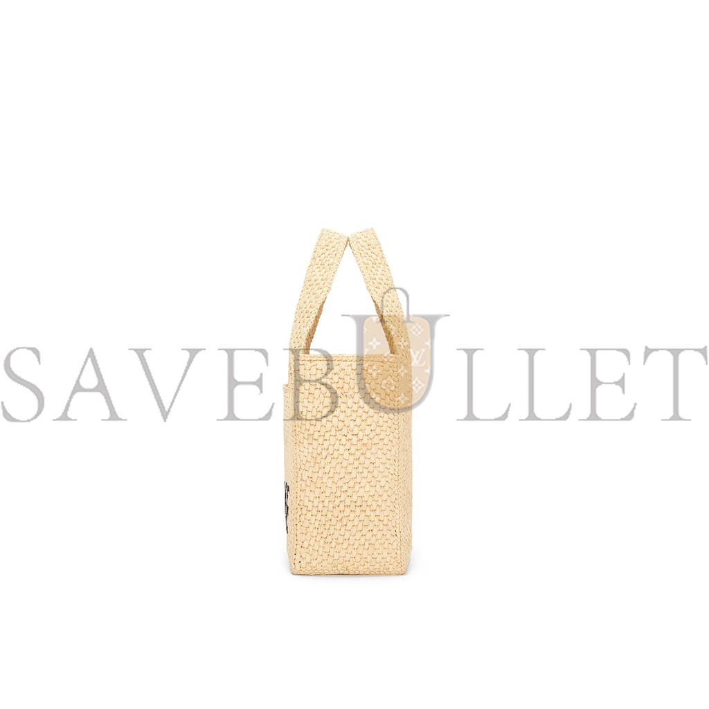 l*ew* small font tote in raffia a685b59x03 (24*19.5*11cm)